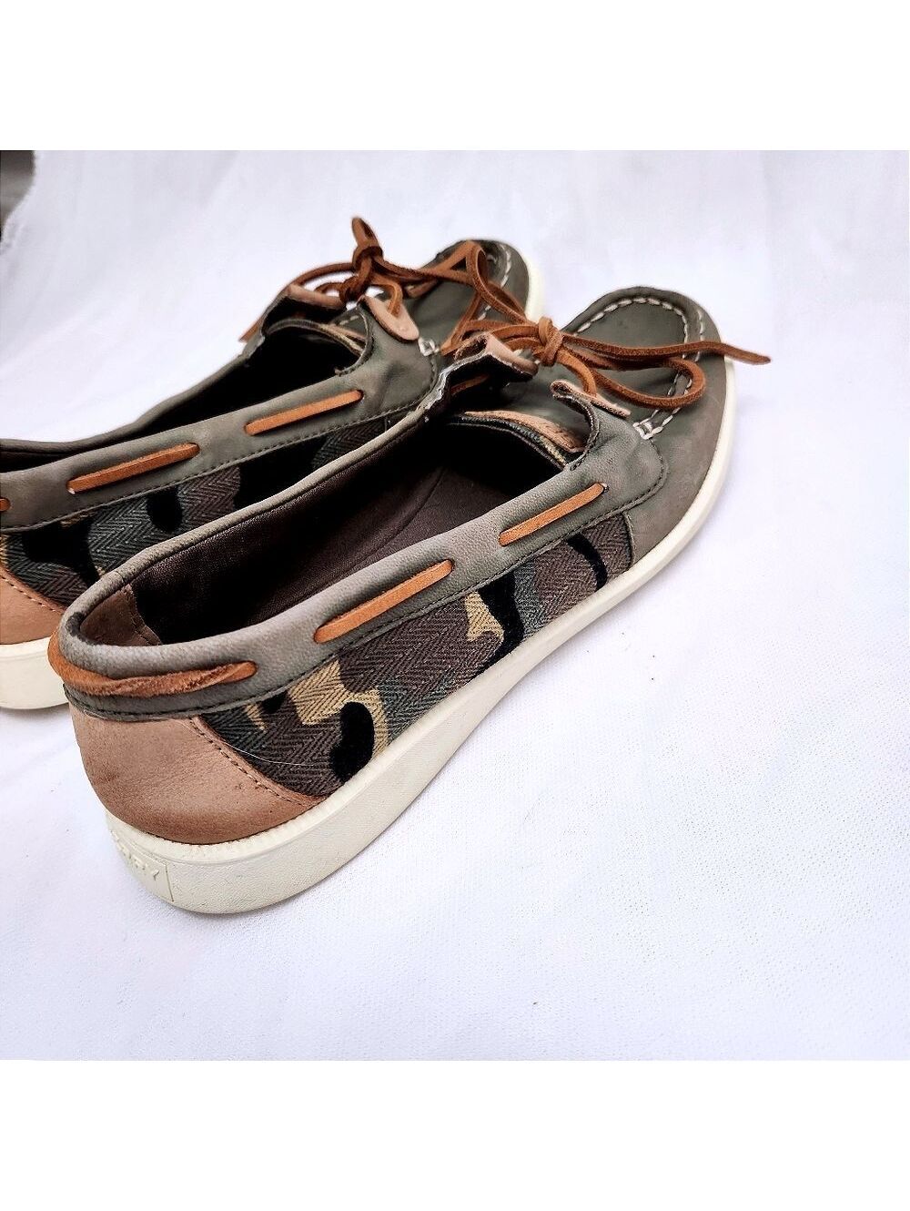 Sperry Angelfish Camo Boat Shoes Women's 7.5M